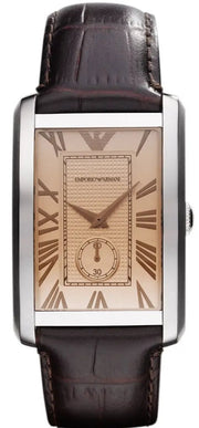  Shop Authentic Emporio Armani Classic Brown Dial Brown Leather Strap Watch For Men - AR1605 - Luxxuri