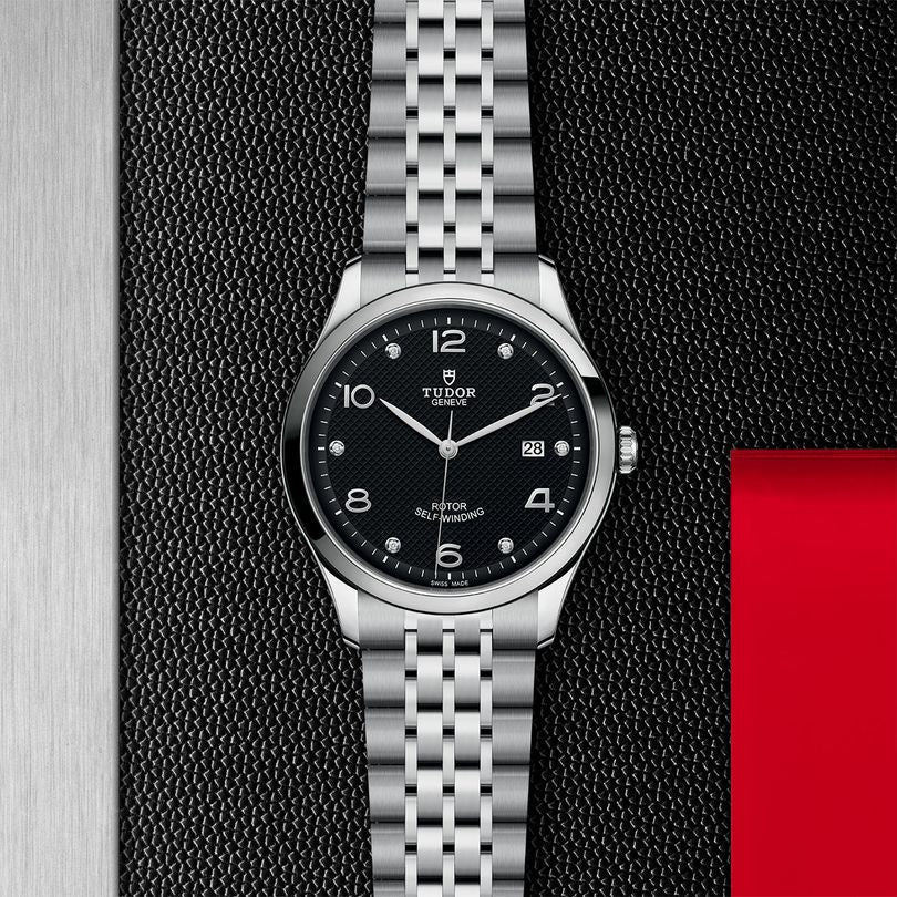  Shop Authentic Tudor 1926 Automatic Diamonds Black Dial Silver Steel Strap Watch for Men - M91650-0004 - Luxxuri