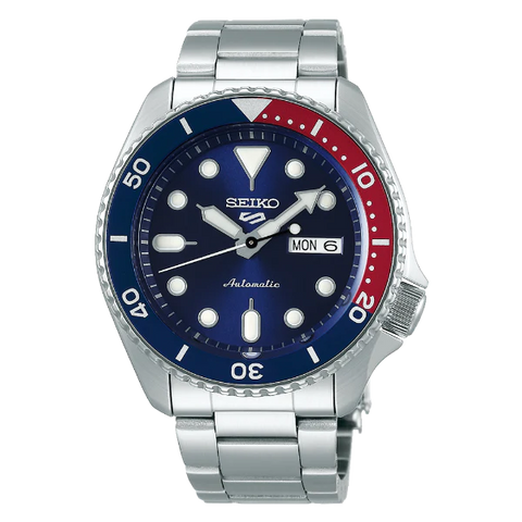  Shop Authentic Seiko 5 Sports Automatic Blue Dial Silver Steel Strap Watch For Men - SRPD53K1 - Luxxuri