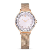  Shop Authentic Swarovski Octea Nova Silver Dial Rose Gold Mesh Strap Watch for Women - 5650011 - Luxxuri
