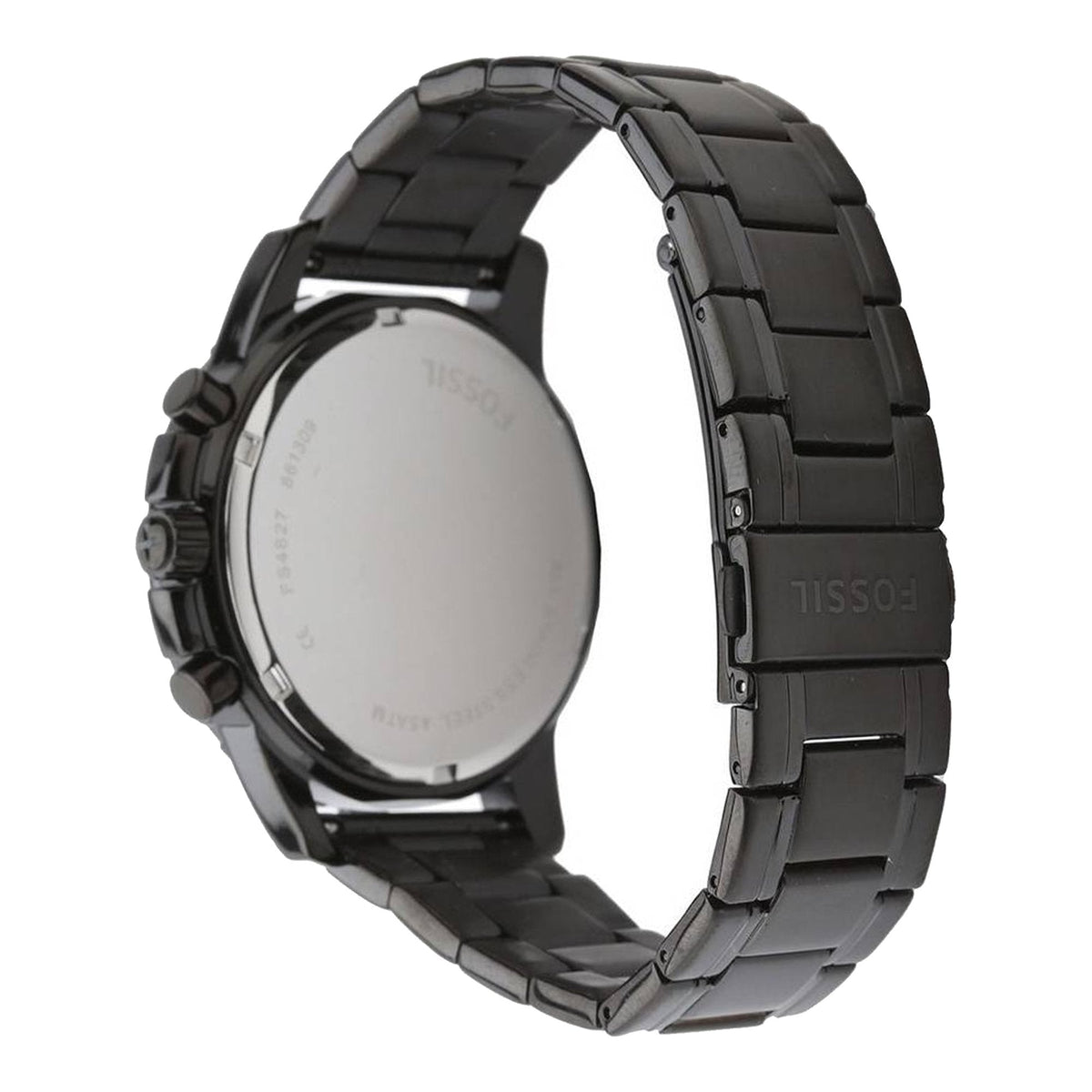  Shop Authentic Fossil Grant Chronograph Black Dial Black Steel Strap Watch for Men - FS4832 - Luxxuri