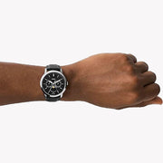  Shop Authentic Fossil Neutra Minimalist Moonphase Black Dial Black Leather Strap Watch for Men - FS5904 - Luxxuri