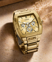  Shop Authentic Guess Phoenix Multi Function Gold Dial Gold Steel Strap Watch for Men - GW0456G2 - Luxxuri