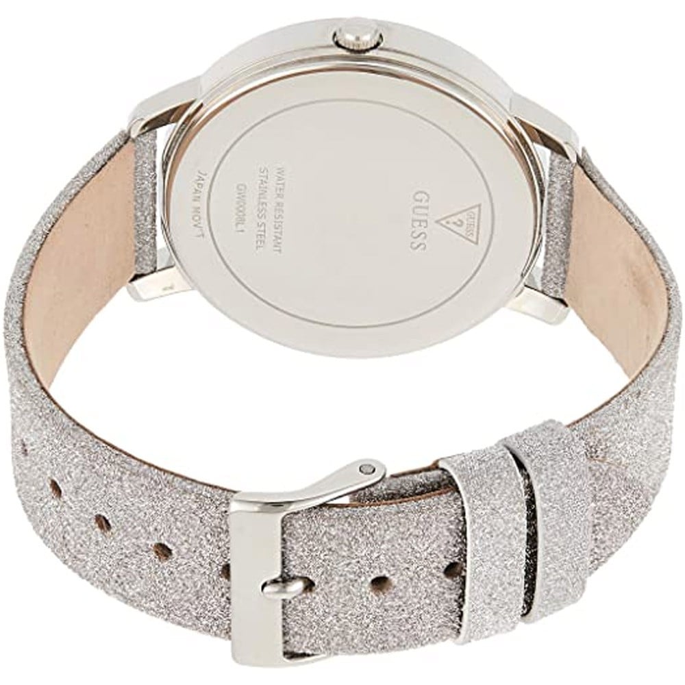  Shop Authentic Guess Sparkle Butterfly White Dial Silver Leather Strap Watch For Women - GW0008L1 - Luxxuri