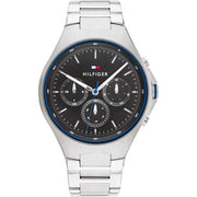  Shop Authentic Tommy Hilfiger Justin Chronograph Gray Dial Silver Steel Strap Watch For Men - 1792054 - Luxxuri