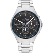  Shop Authentic Tommy Hilfiger Justin Chronograph Gray Dial Silver Steel Strap Watch For Men - 1792054 - Luxxuri