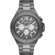  Shop Authentic Michael Kors Lennox Chronograph Quartz Grey Dial Grey Steel Strap Watch For Men - MK9102 - Luxxuri