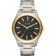  Shop Authentic Armani Exchange Nico Analog Black Dial Two Tone Steel Strap Watch For Men - AX2336 - Luxxuri