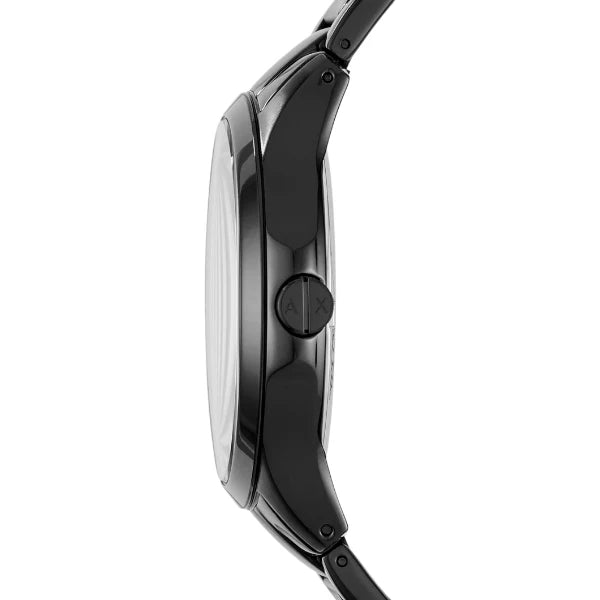  Shop Authentic Armani Exchange Hampton Black Dial Black Steel Strap Watch For Men - AX7101 - Luxxuri