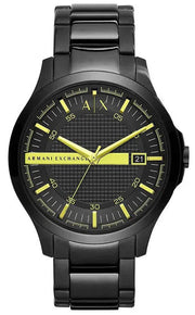  Shop Authentic Armani Exchange Hampton Black Dial Black Steel Strap Watch For Men - AX2407 - Luxxuri