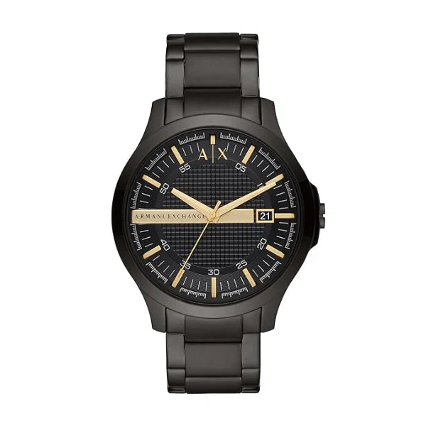  Shop Authentic Armani Exchange Hampton Chronograph Black Dial Black Steel Strap Watch For Men - AX2413 - Luxxuri