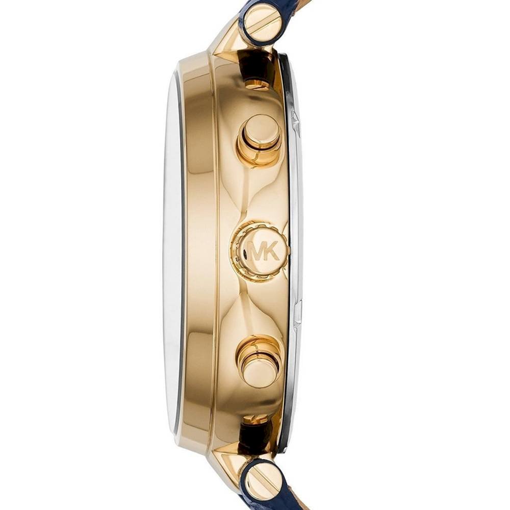  Shop Authentic Michael Kors Sawyer Blue Dial Blue Leather Strap Watch for Women - MK2425 - Luxxuri