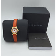  Shop Authentic Marc Jacobs Henry Dinky White Dial Orange Leather Strap Watch for Women - MBM1236 - Luxxuri