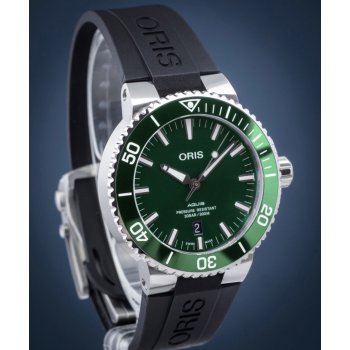  Shop Authentic Oris Aquis Date Green Dial Black Rubber Strap Watch for Men - 0173377304157-0742464EB - Luxxuri