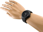  Shop Authentic Tommy Hilfiger Daniel Black Dial Black Steel Strap Watch for Men - 1710414 - Luxxuri