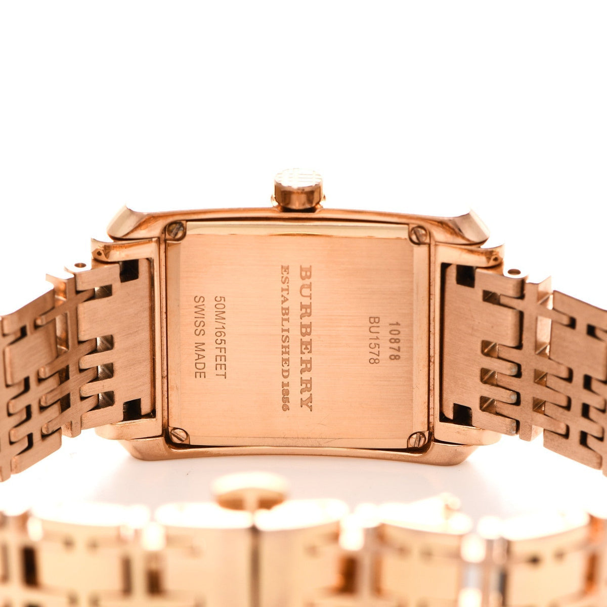  Shop Authentic Burberry Nova Check Quartz Rose Gold Dial Rose Gold Steel Strap Watch for Women - BU1578 - Luxxuri