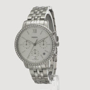  Shop Authentic Fossil Neutra Chronograph Silver Dial Silver Steel Strap Watch for Women - ES5217 - Luxxuri