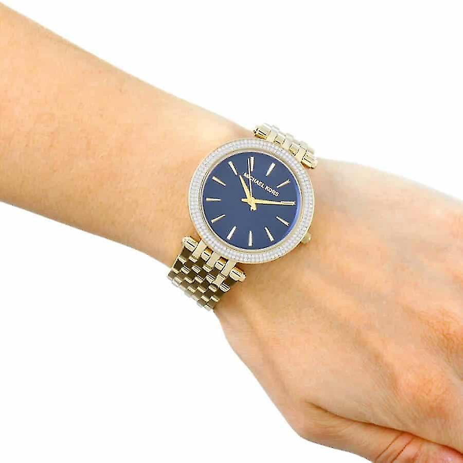  Shop Authentic Michael Kors Darci Blue Dial Gold Steel Strap Watch for Women - MK3406 - Luxxuri
