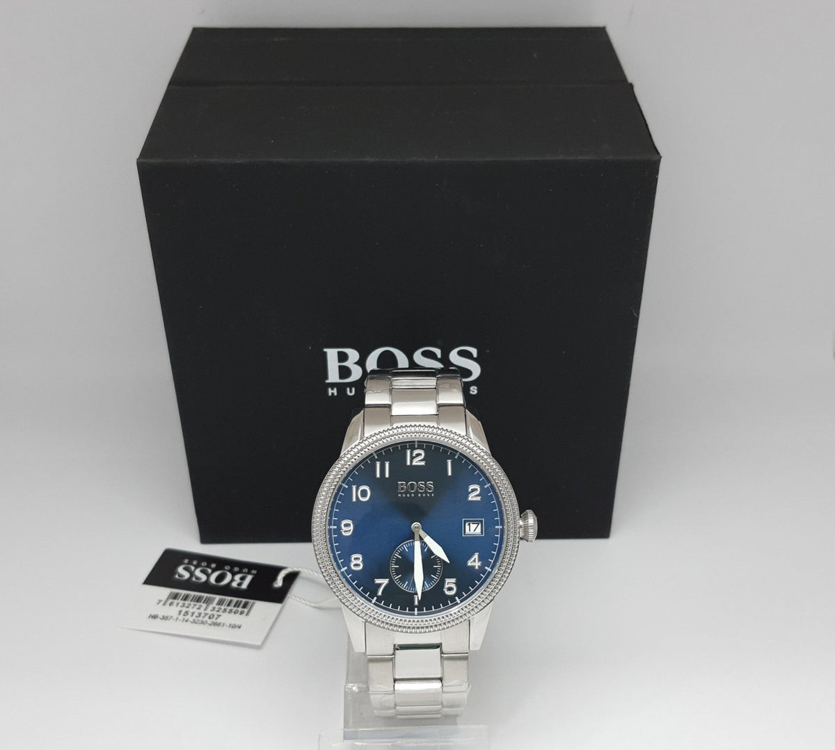  Shop Authentic Hugo Boss Legacy Blue Dial Silver Steel Strap Watch for Men - 1513707 - Luxxuri