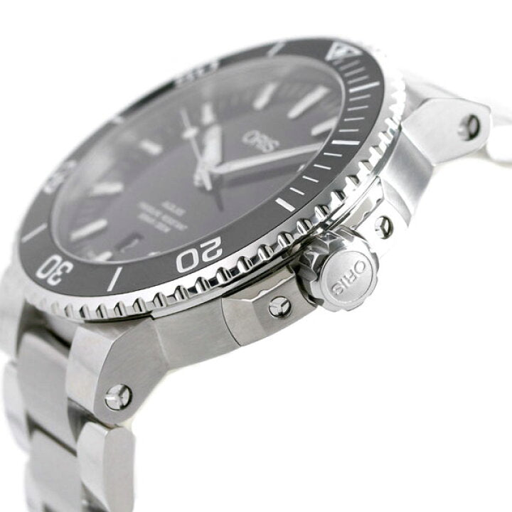  Shop Authentic Oris Aquis Date Black Dial Silver Steel Strap Watch for Men - 0173377304134-0782405PEB - Luxxuri