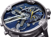  Shop Authentic Diesel Big Daddy 2.0 Blue Dial Grey Stainless Strap Watch For Men - DZ7331 - Luxxuri