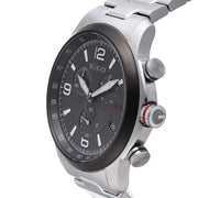 Shop Authentic Gucci G Timeless Chronograph Grey Dial Silver Steel Strap Watch For Men -  YA126238 - Luxxuri