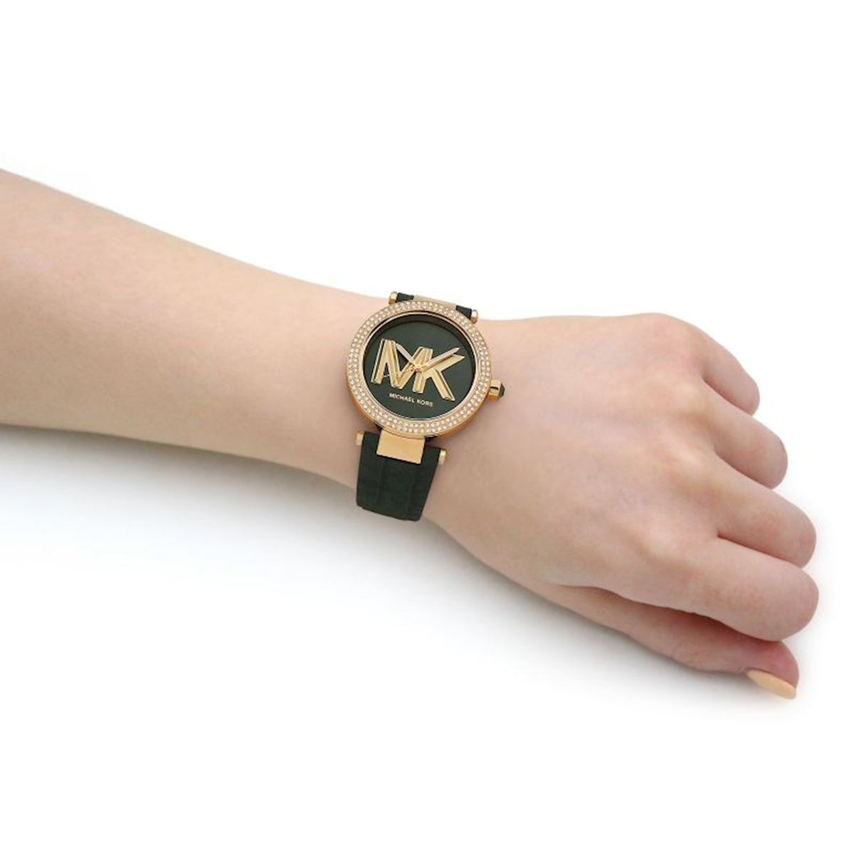  Shop Authentic Michael Kors Parker Green Dial Green Leather Strap Watch For Women - MK4724 - Luxxuri