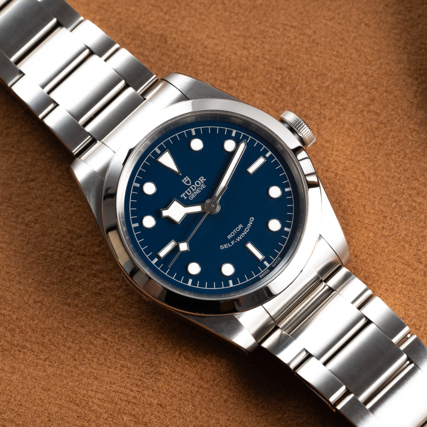  Shop Authentic Tudor Black Bay Automatic Blue Dial Silver Steel Strap Watch for Men - M79540-0004 - Luxxuri