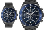  Shop Authentic Hugo Boss Ocean Edition Blue Dial Black Mesh Bracelet Watch for Men - 1513702 - Luxxuri