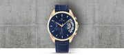  Shop Authentic Tommy Hilfiger Baker Chronograph Quartz Blue Dial Blue Leather Strap Watch For Men - 1710451 - Luxxuri