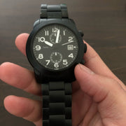  Shop Authentic Marc Jacobs Larry Chronograph Black Dial Black Steel Strap Watch for Men - MBM5052 - Luxxuri