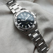  Shop Authentic Tag Heuer Aquaracer Black Dial Silver Steel Strap Watch for Men - WBD1110.BA0928 - Luxxuri