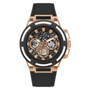  Shop Authentic Guess Matrix Multifunction Black Dial Black Rubber Strap Watch For Men - GW0423G5 - Luxxuri