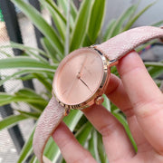  Shop Authentic Michael Kors Jayne Three Hand Rose Gold Dial Pink Leather Strap Watch For Women - MK7130 - Luxxuri