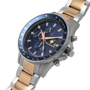  Shop Authentic Maserati SFIDA Chronograph Blue Dial Two Tone Steel Strap Watch For Men - R8873640012 - Luxxuri