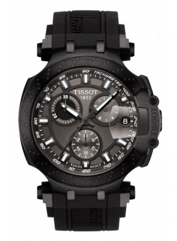  Shop Authentic Tissot T Race Chronograph Anthracite Black Dial Black Silicone Strap Watch For Men - T115.417.37.061.03 - Luxxuri