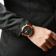  Shop Authentic Fossil Townsman Chronograph Black Dial Brown Leather Strap Watch for Men - FS5338 - Luxxuri