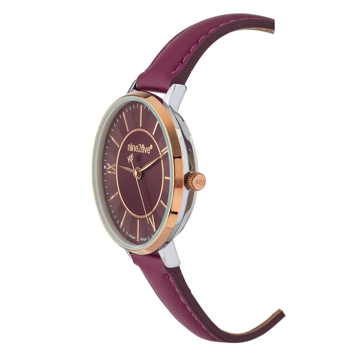  Shop Authentic Fossil Jacqueline Burgundy Dial Burgundy Leather Strap Watch for Women  - ES4099 - Luxxuri