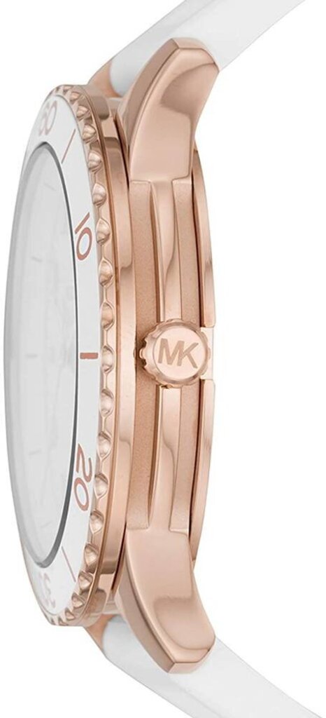  Shop Authentic Michael Kors Runway Quartz White Dial White Rubber Strap Watch For Women - MK6853 - Luxxuri