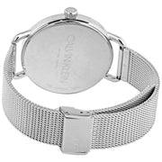  Shop Authentic Calvin Klein Even White Dial Silver Mesh Bracelet Watch for Women - K7B23126 - Luxxuri