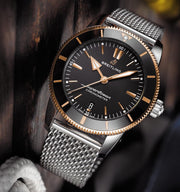  Shop Authentic Breitling Superocean Heritage B20 Automatic 44 Black Dial Silver Mesh Bracelet Watch for Men - UB2030121B1A1 - Luxxuri