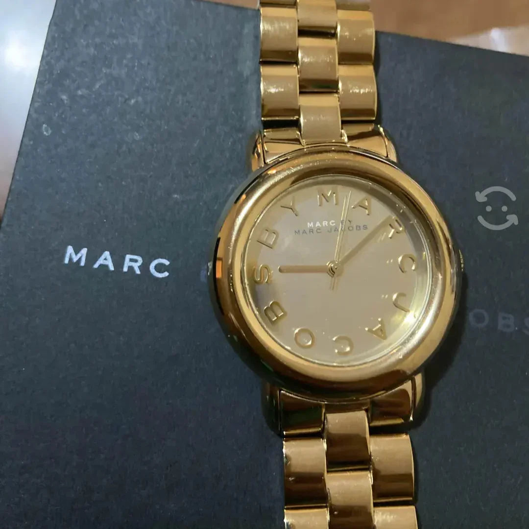  Shop Authentic Marc Jacobs Marci Gold Dial Gold Steel Strap Watch for Women - MBM3098 - Luxxuri