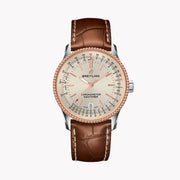  Shop Authentic Breitling Navitimer Automatic 38mm Leather Strap Mens Watch - A17325211G1P1 - Luxxuri