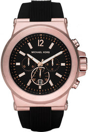  Shop Authentic Michael Kors Dylan Black Dial Black Rubber Strap Watch for Men - MK8184 - Luxxuri