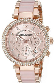  Shop Authentic Michael Kors Parker Pink Dial Two Tone Steel Strap Watch for Women - MK5896 - Luxxuri