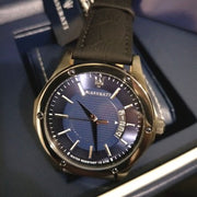  Shop Authentic Maserati Circuito Blue Dial Black Leather Strap Watch For Men - R8851127002 - Luxxuri
