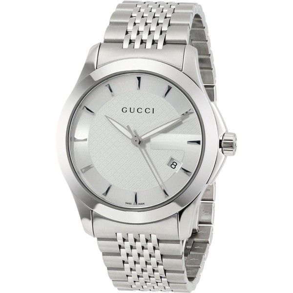  Shop Authentic Gucci G Timeless Silver Dial Silver Steel Strap Watch For Men - YA126401 - Luxxuri