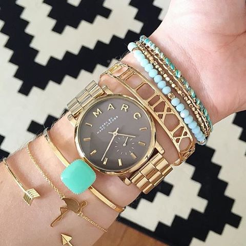  Shop Authentic Marc Jacobs Baker Grey Dial Gold Steel Strap Watch for Women - MBM3281 - Luxxuri