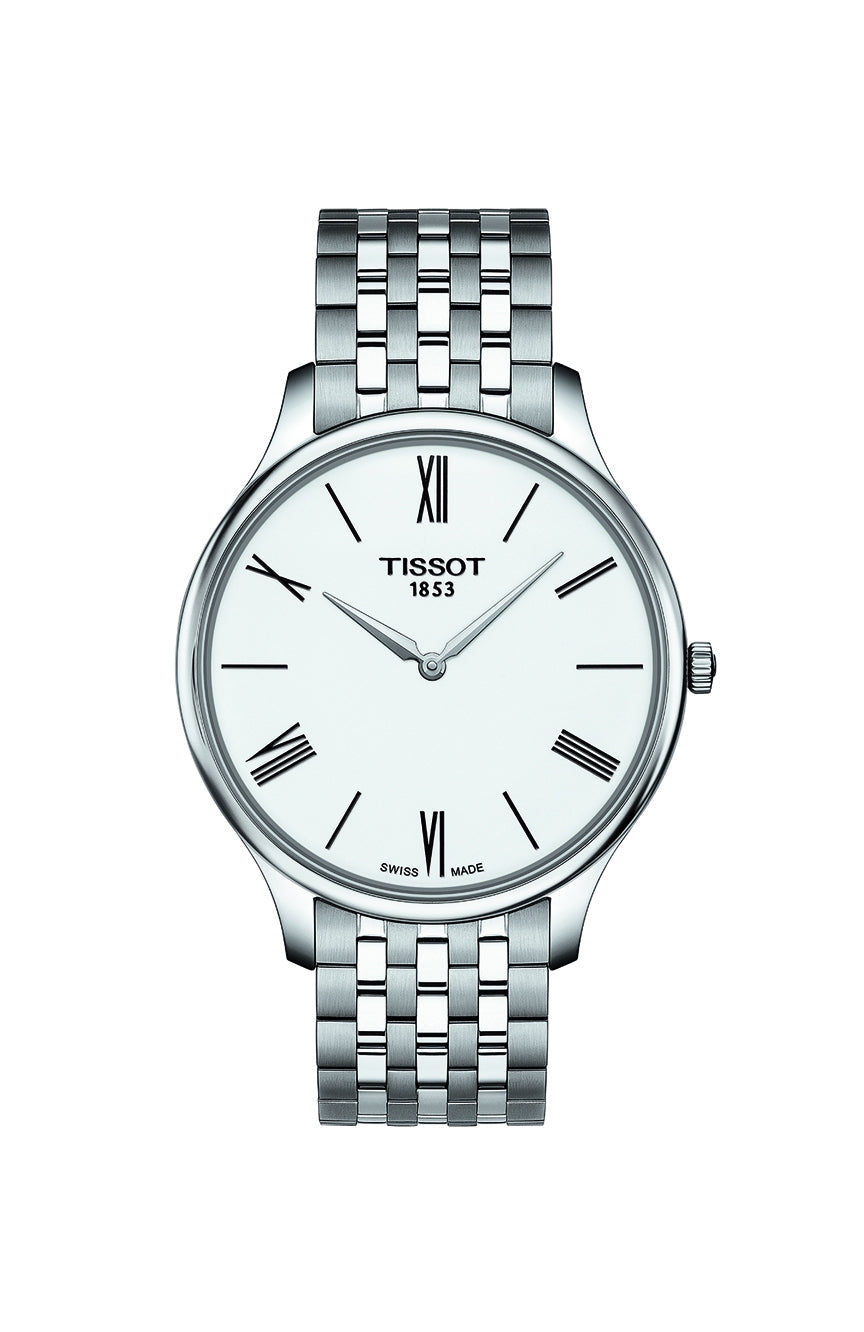  Shop Authentic Tissot T Classic Tradition 5.5 White Dial Watch For Men - T063.409.11.018.00 - Luxxuri