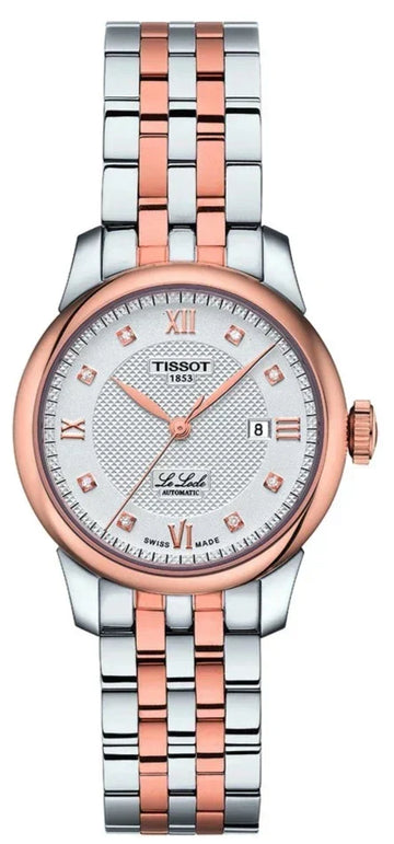  Shop Authentic Tissot Le Locle Lady Automatic Diamonds Silver Dial Two Tone Steel Strap Watch For Women - T006.207.22.036.00 - Luxxuri